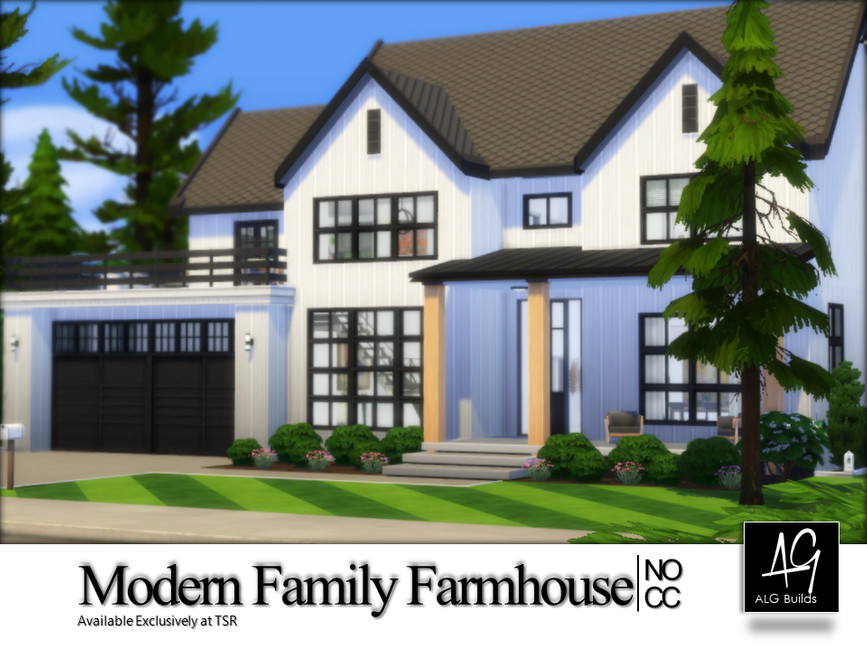 The Sims Resource - Modern Family Farmhouse