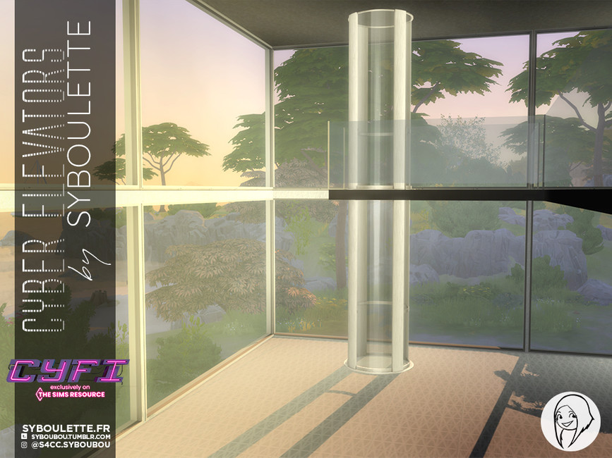 The Sims Resource Scripted CYFI Cyber Elevators set