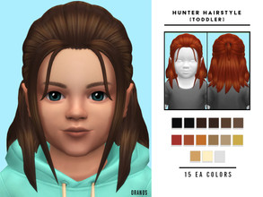 Sims 4 — Hunter Hairstyle [Toddler] by OranosTR — Hunter Hairstyle is a medium hairstyle for toddler sims. This hair has