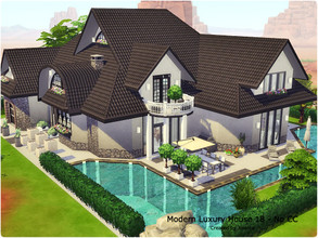 Sims 4 — Modern Luxury House 18 - No CC by jolanta2 — This house will be a wonderful place for your Sim family. Includes: