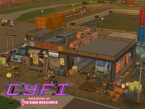 Sims 4 — Apokalypse Bar - Cyfi Collab - CC  by Flubs79 — here is a Apokalypse Bar which i have built for the Cyfi Collab 