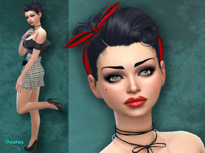 Sims 4 — Laurine Lallemand by caro542 — Hello, I'm Laurine and I'm looking for true love! Go to Required tab to upload