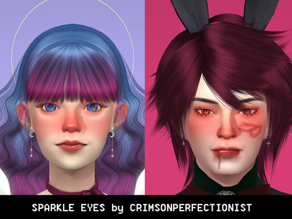 Sims 4 — Eyecollection_Sparkle_Eyes by crimsonperfectionist — Basegame compatible Color-slider Compatible Facepaint