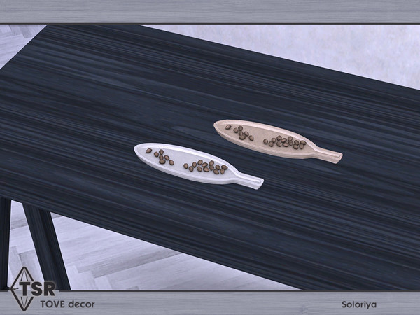 Sims 4 — Tove Decor. Nuts by soloriya — Nuts on a plate. Part of Tove Decor set. 2 color variations. Category: Decorative