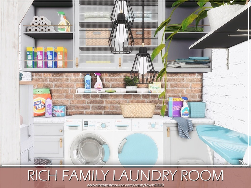 The Sims Resource - Rich Family Laundry Room