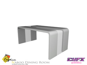 Sims 4 — CYFI - Naboo Dining Table by Onyxium — Onyxium@TSR Design Workshop Dining Room Collection | Belong To The 2022