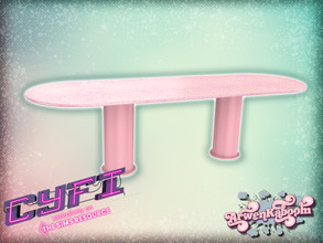 Sims 4 — CyFi Pink Mirror - Table by ArwenKaboom — Base game table in multiple recolors. You can find all items buy