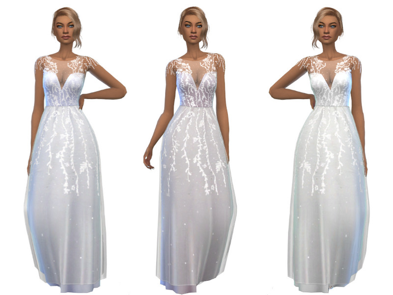 Sims 4 The Sims Resource | Wedding Dress N6 (Requires My Wedding Stories) by TSR Creator