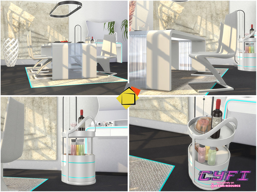 The Sims Resource - CYFI - Naboo Dining Room
