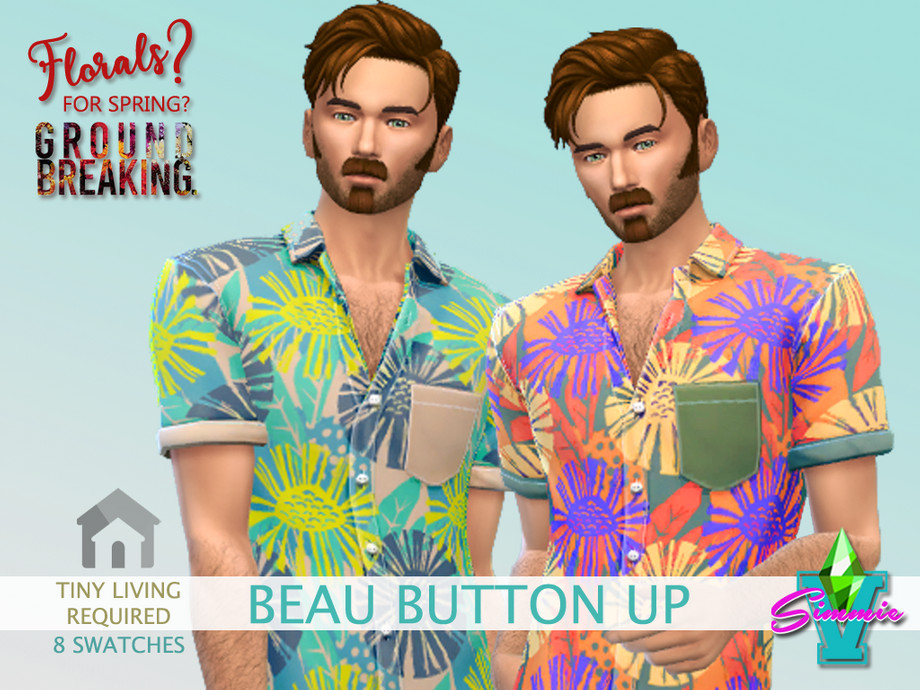 The Sims Resource - FFSG Beau Button Up