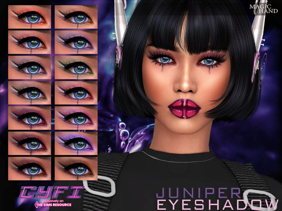 The Sims Resource - CyFi - Juniper Eyeshadow N31