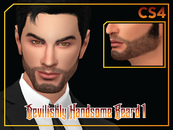 Sims 4 — [CS4] Devilishly Handsome Beard 1 by Choi_Sims_4 — MALE FACIAL HAIR BEARD TEEN TO ELDER 6 COLORS