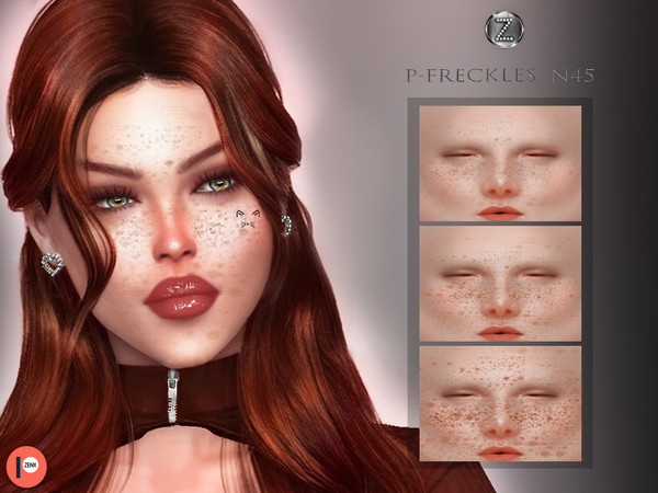 Sims 4 — [Patreon] - (Early Access) FRECKLES  N45 by ZENX — -Base Game -All Age -For Female -3 colors -Works with all of