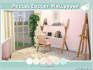 Sims 4 — Pastel Easter Wallpaper by twilightevey — Cute pastel wallpaper