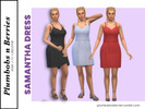 Sims 4 — Samantha Dress by abii_sixx2 — A recolor from a dress I like from the base game. -16 swatched, 12 basic colors +