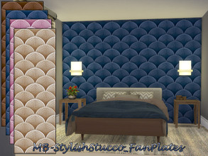 Sims 4 — MB-StylishStucco_FanPlates by matomibotaki — MB-StylishStucco_FanPlates Effective expressive structure wallpaper