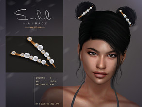 Sims 4 — Pearl hair accessories by S-Club — Pearl hair accessories for you, 3 swatches, hope you like ^^, thank you!