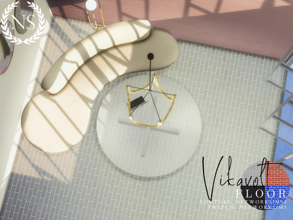 Sims 4 — Vikavolt Brick Floor by networksims — A brick floor in a variety of greyscale and colourful swatchhes.