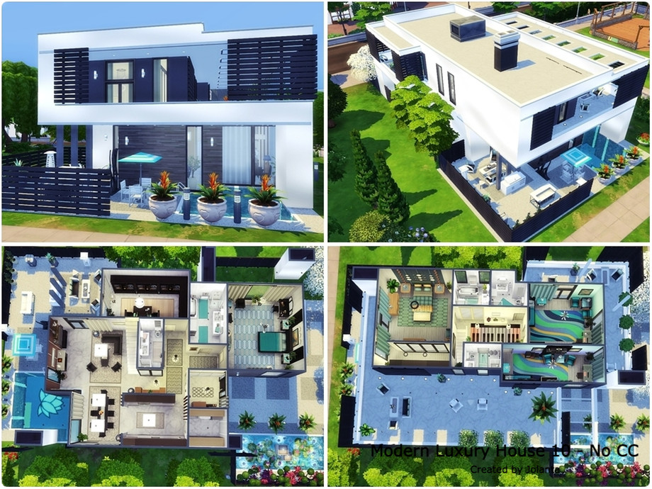 The Sims Resource | Modern Luxury House 10 - No CC