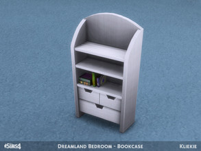 Sims 4 — Dreamland Bedroom - Bookcase by kliekie — Part of the Dreamland kids bedroom set.