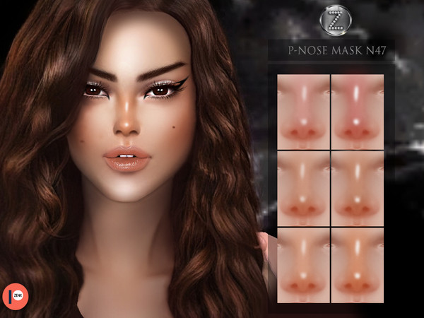 Sims 4 — [Patreon] - (Early Access) NOSE MASK N47 by ZENX — -Base Game -All Age -For Female -6 colors -Works with all of