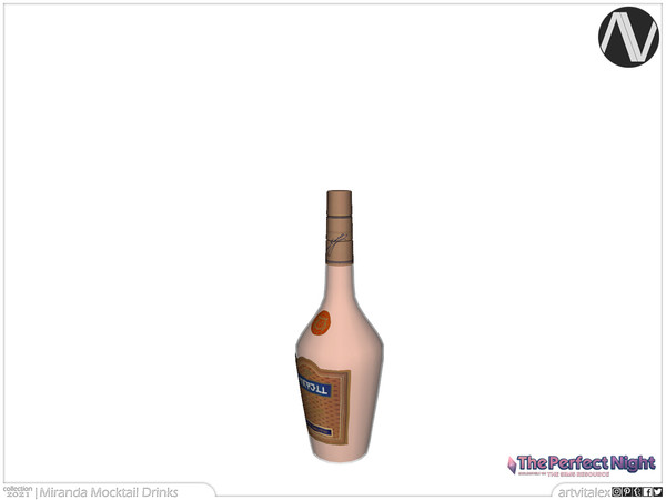 Sims 3 — The Perfect Night | Charent Alcohol-Free Beverage by ArtVitalex — Bar And Dining Collection | All rights