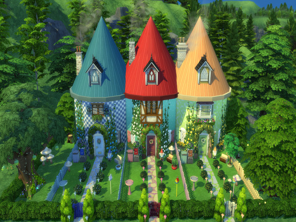 Sims 4 — The Three Gnomes by susancho932 — The three Gnomes live next door and shows their own personality. One likes