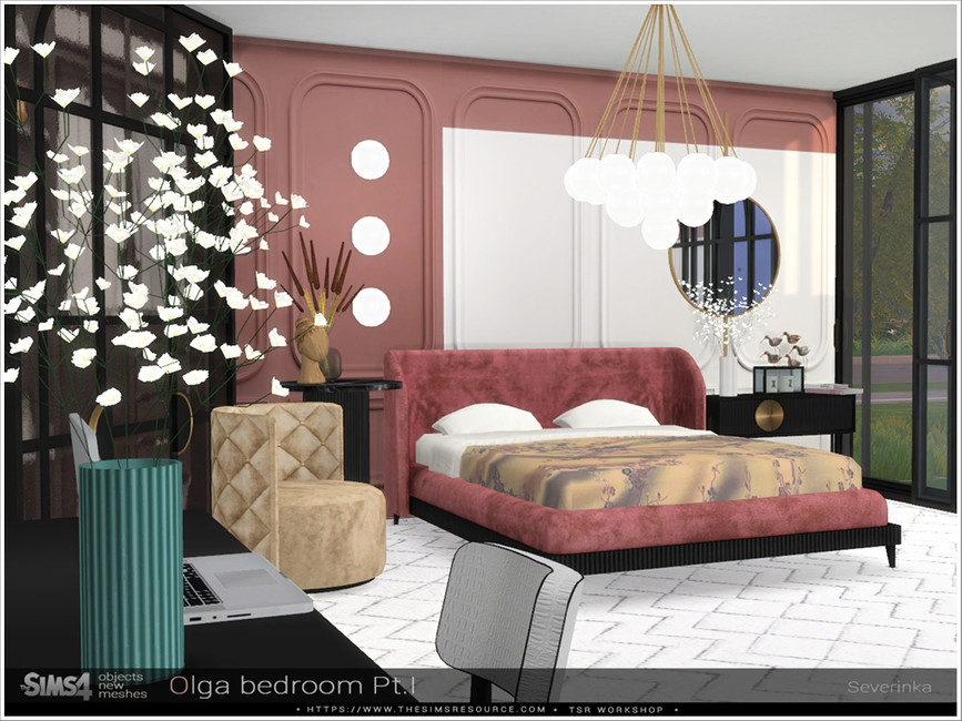 The Sims Resource Olga bedroom Pt.I