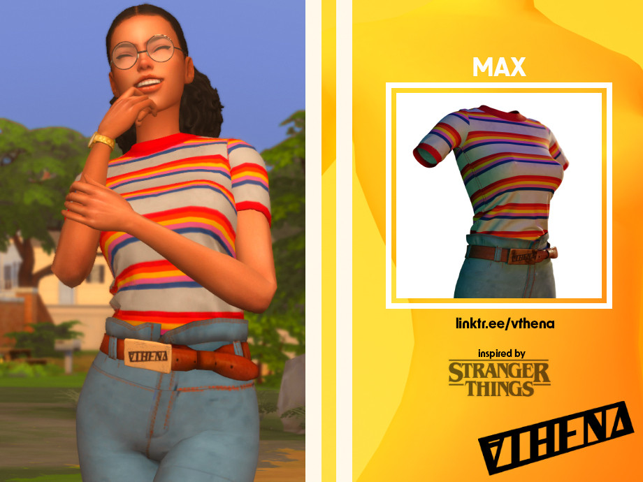 The Sims Resource - Athena - Max Outfit - Stranger Things