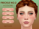 Sims 4 — Nidyazo | Freckle no.2 by nidyazo — Nidyazo | Freckle no.2 -4 colors -Custom Thumbnail Enjoy!