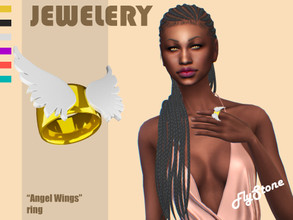 Sims 4 — "Angel Wings" ring by FlyStone — "Angel Wings" - great left index finger accessory for you