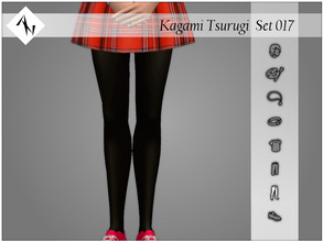 Sims 4 — Kagami Tsurugi - Set017 - Tights by AleNikSimmer — THIS PACK HAS ONLY THE TIGHTS. -TOU-: DON'T reupload my items
