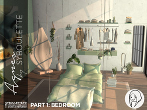 Sims 4 — Patreon early release - Agnes set - Part 1: Bedroom by Syboubou — This set is a refresh of an old set that I