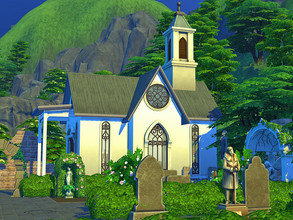 Sims 4 — Forest Cemetery - No CC  by Flubs79 — here is a small Forest Cemetery for the eternal rest of your Sims the lot