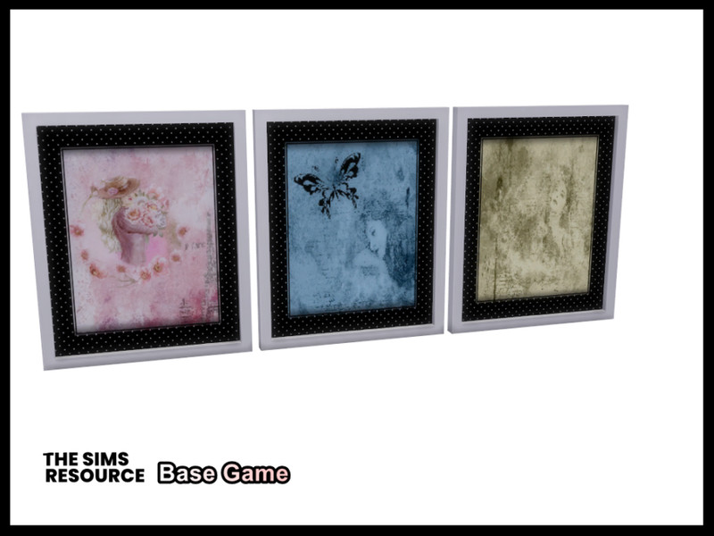 Sims 4 Polka Teen Girl Bedroom Art by seimar8