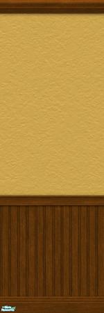 Sims 2 — Just Color Series Three - Ochre wall with beadboard by froilan — Just color and nothing more. Caramel apples on