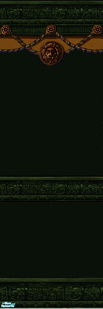 Sims 2 — Green Forever Dark Wall by simwoman77 — Part of the Green Forever Set of Walls and Floors. Created by