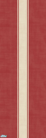 Sims 2 — red wall set with flower - wall 2 by Svealyn — part of my red wall set with art nouveau flower