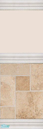 Sims 2 — Sandy Stone Wall Set - Sandy Stone Wall 5 by rythmgitr — 5 walls, one floor. Perfectly tiled golden sand color