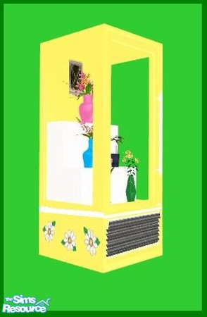 Sims 2 — Flower Shop 2 - Flower Display Cooler by cat3cm — A decorative flower cooler for the flower shop set.