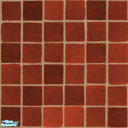 Sims 2 — Just Color Series Three - Russet small tile floor by froilan — Just color and nothing more. Caramel apples on a