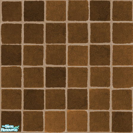 Sims 2 — Just Color Series Three - Walnut tile floor by froilan — Just color and nothing more. Caramel apples on a fall
