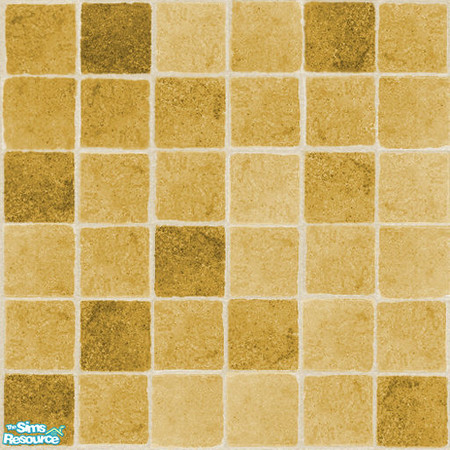 Sims 2 — Just Color Series Three - Ochre small tile floor by froilan — Just color and nothing more. Caramel apples on a