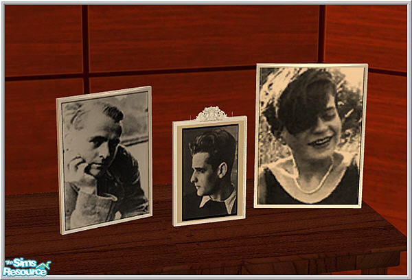 Sims 2 — Black&Silver deco set - B43 Silverframes by Birgit43 — 