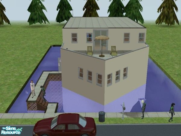 Sims 2 — SS. Stoney by iLOV�TH�S�MS — My 3rd lot.. A house boat! It isn\'t as good as most of the houseboats here, but I