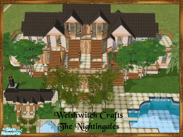 Sims 2 — The Nightingales by WelshWitch — Beautiful home for sims with a growing family. Three-storey property with