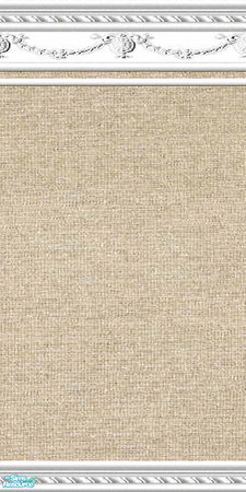 Sims 2 — jsf2RSRWheat by jsf — In a rope swagged and revised for a whiter look molding, a heavily textured fabric in a