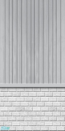 Sims 2 — Studio K BR05VWS - Grey by StudioKhagerks — Part of the Brick 05 & Vertical Wood Siding series. 20 colors.