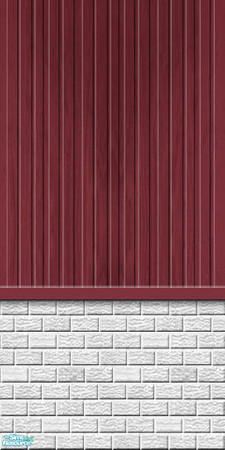 Sims 2 — Studio K BR05VWS - Burgundy by StudioKhagerks — Part of the Brick 05 & Vertical Wood Siding series. 20