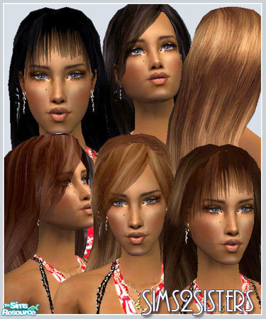 Sims 2 — S2S Rose hair SET by TSR Archive — Rose from http://www.rosesims2.net/ hair retexture. Mesh is included in zip